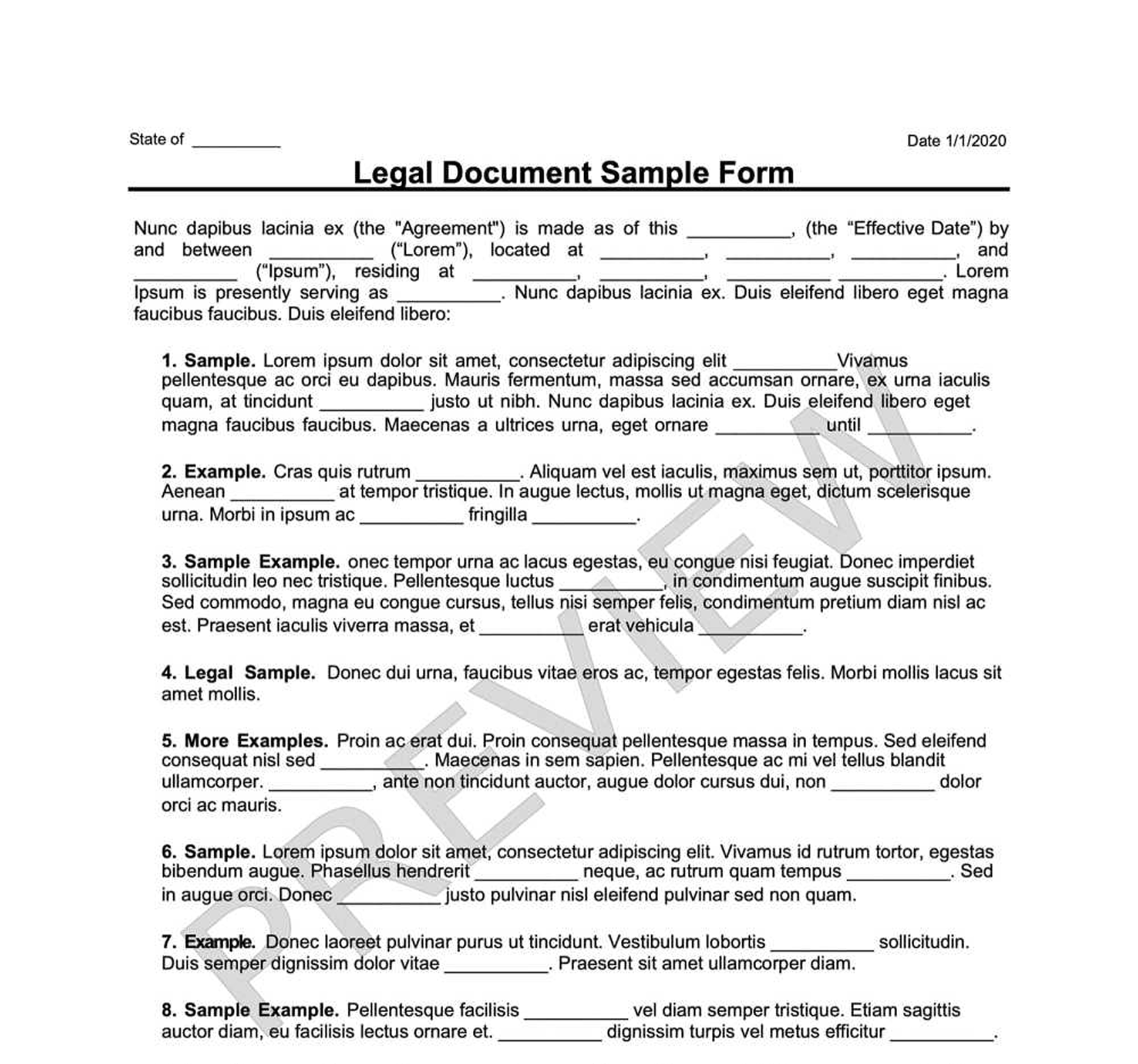 Artist-Agent Agreement Preview